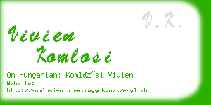 vivien komlosi business card